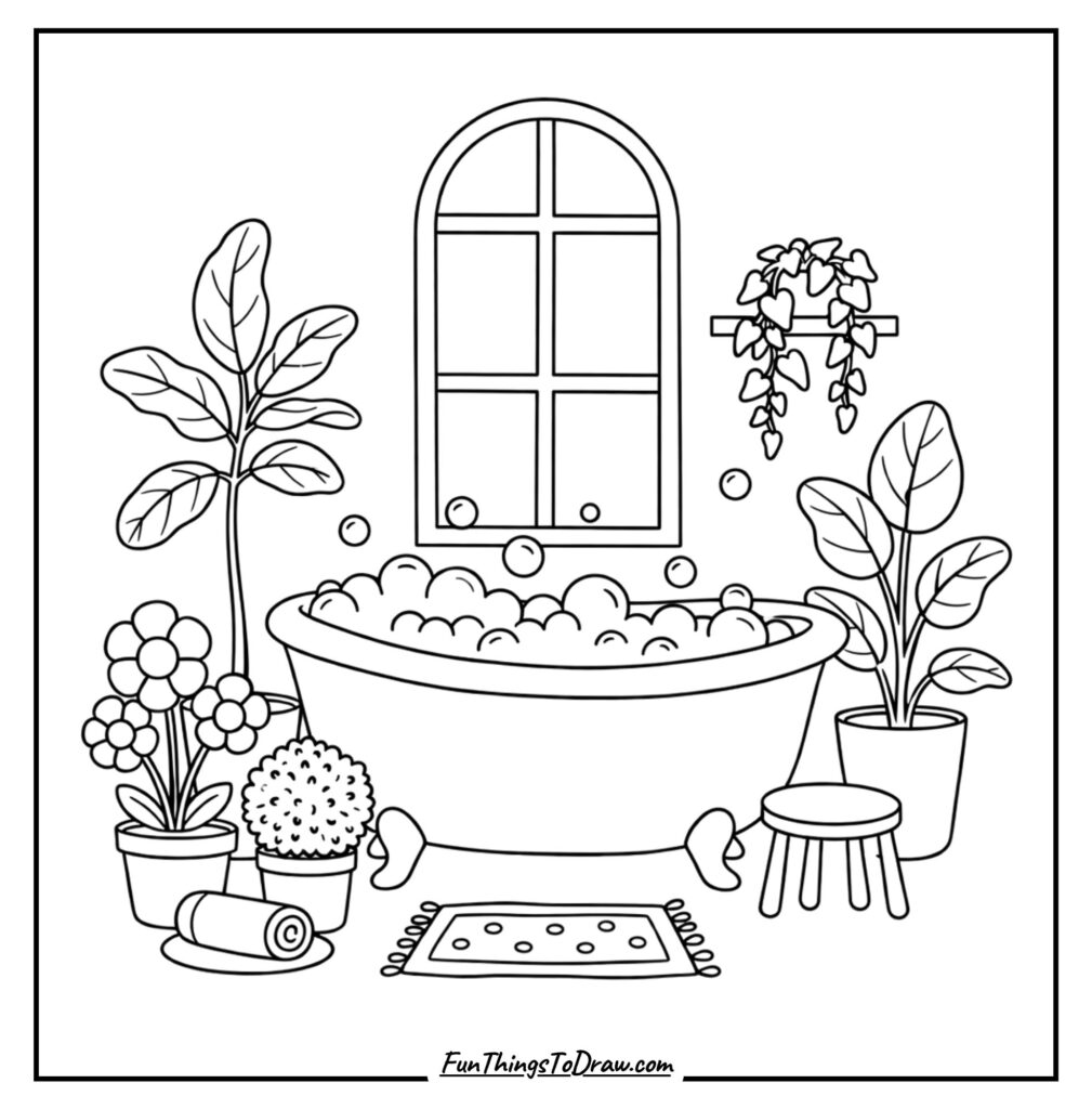 Boho Bubble Bath Sanctuary