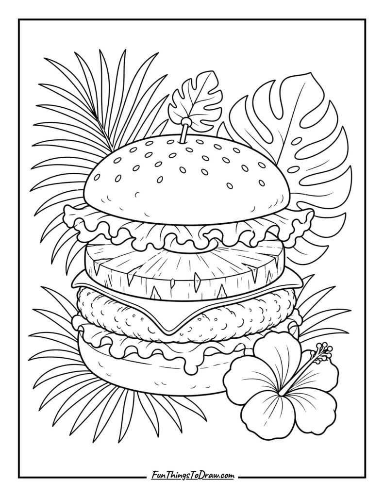 Tropical Paradise Burger