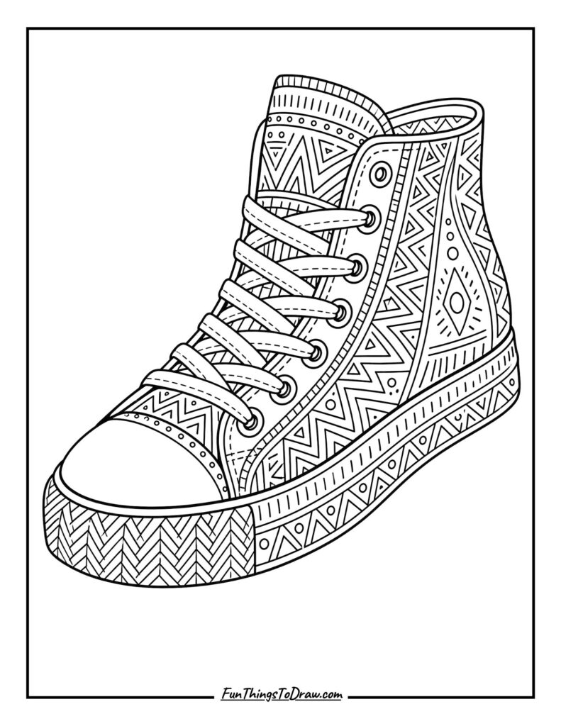 Tribal Pattern Sneaker