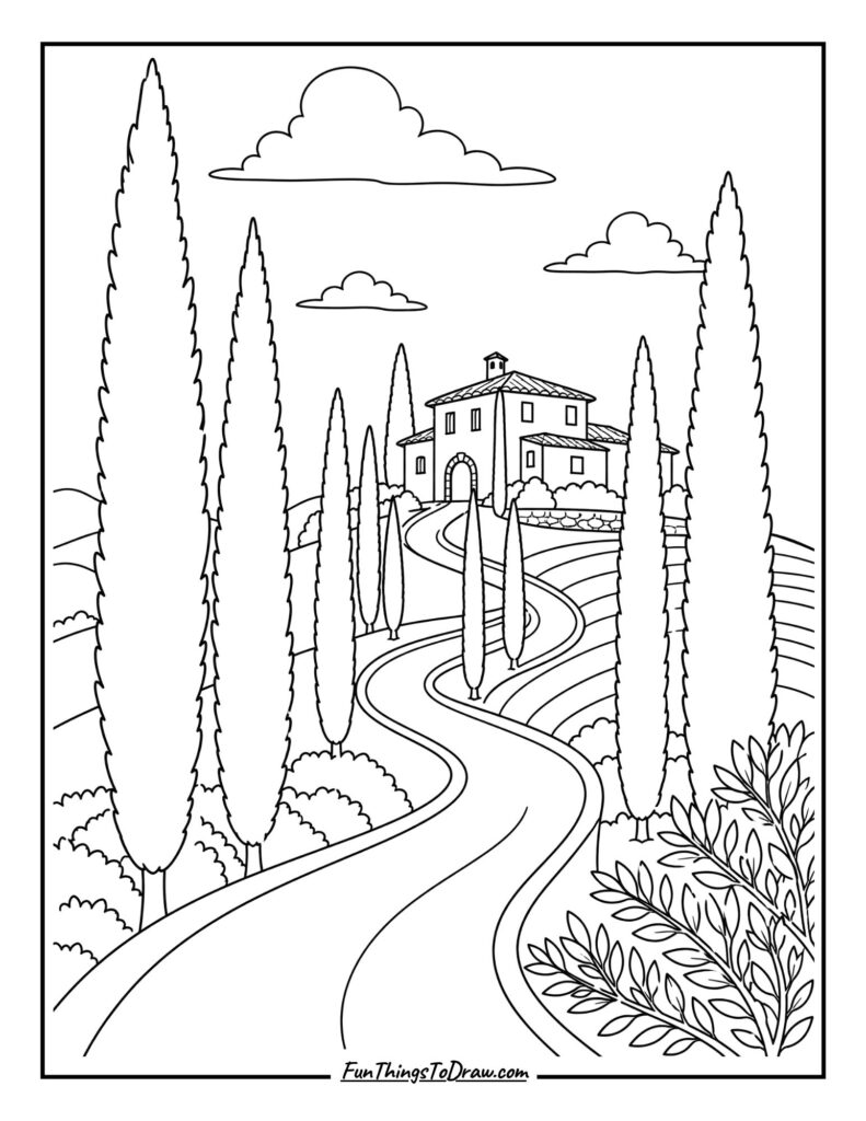 Tuscan Cypress Lane
