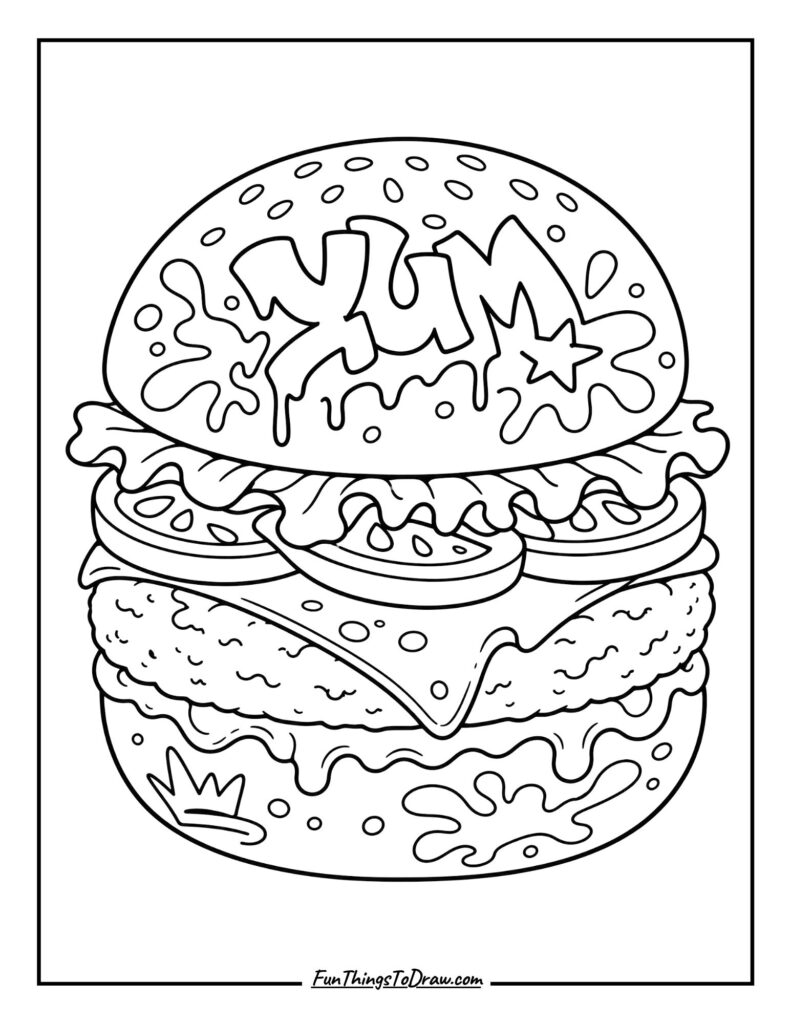 Urban Graffiti Burger