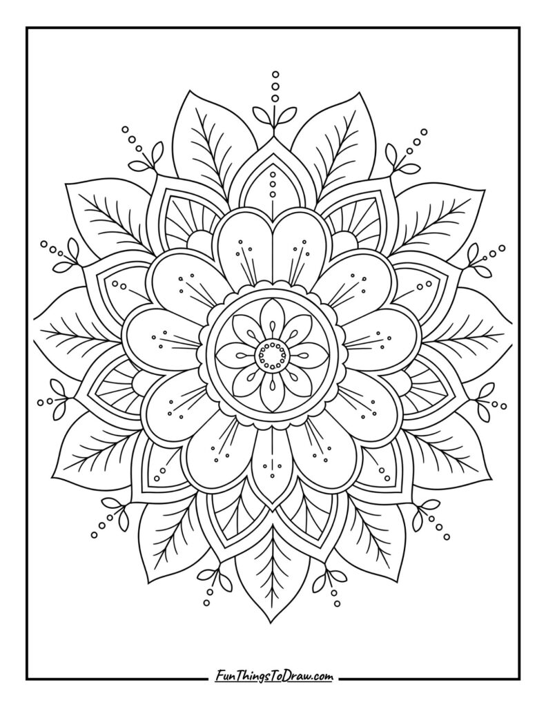 Serene Mandala Bloom