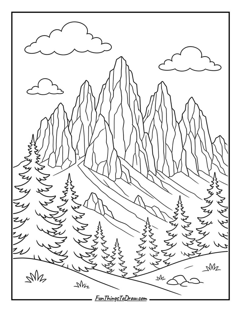 Dolomites Mountain Panorama