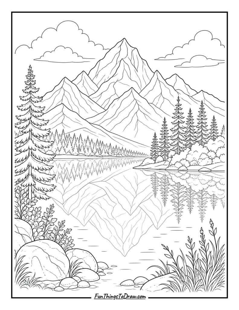 Mountain Lake Reflection