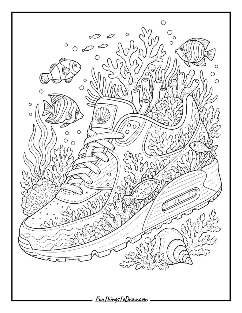 Underwater Coral Sneaker