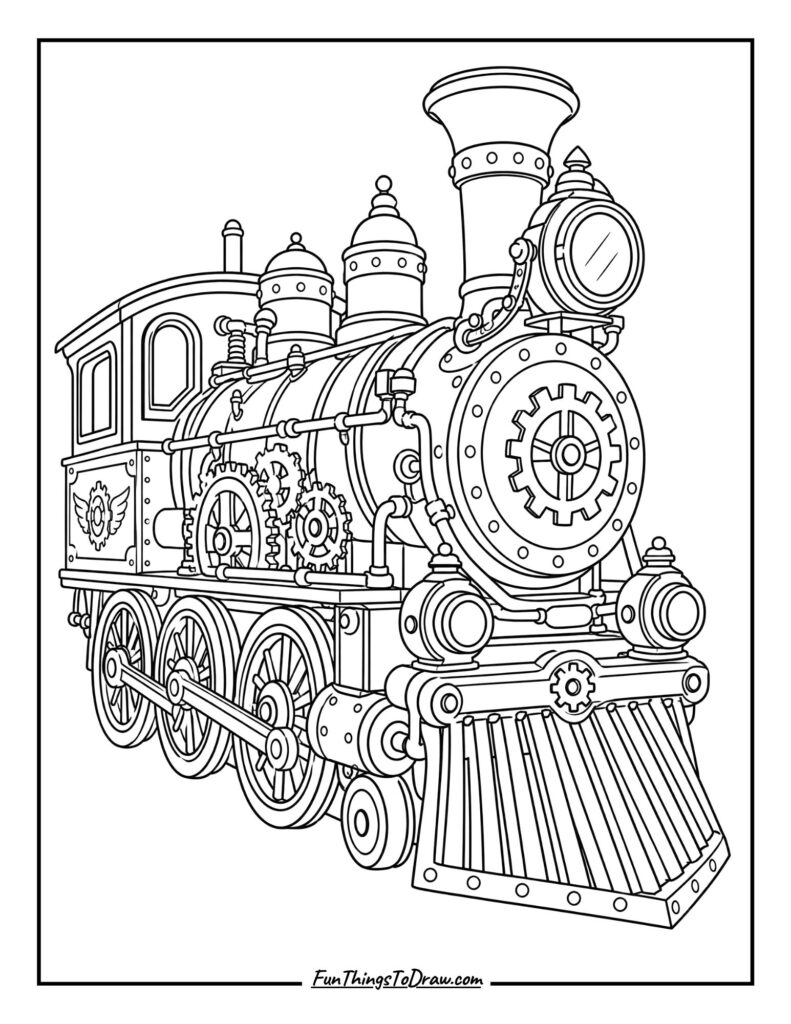 Steampunk Train Design
