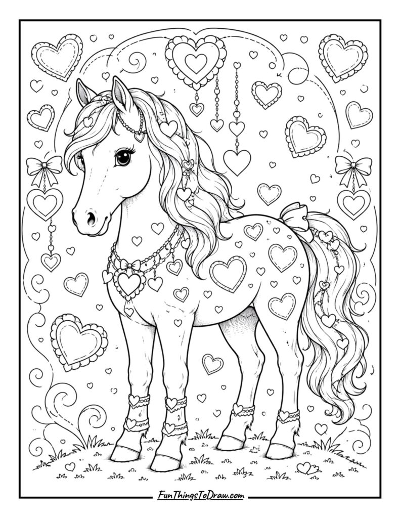 Horse with Hearts