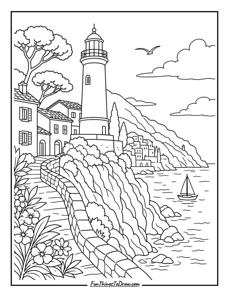 Italian Riviera Lighthouse