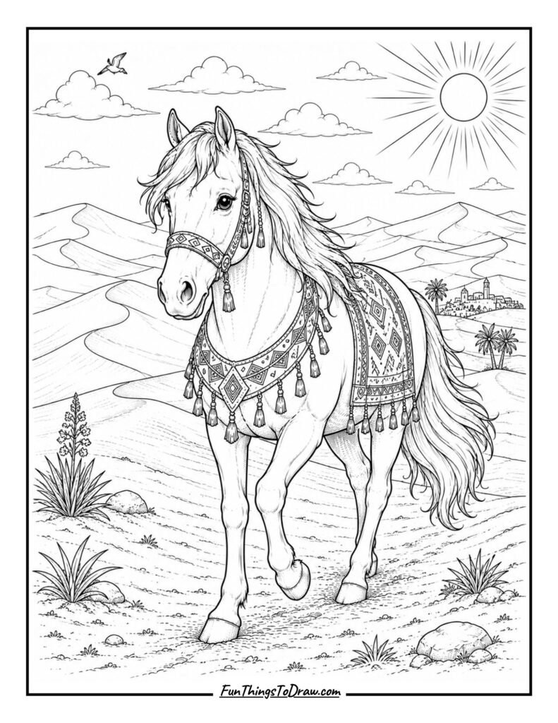 Horse in Desert