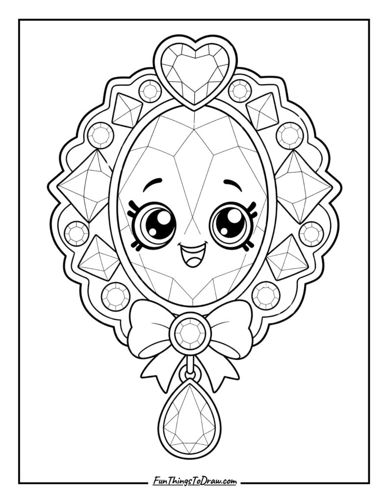 Brenda Brooch coloring page