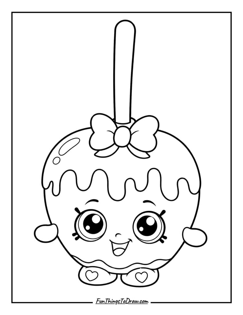 Candy Apple coloring page