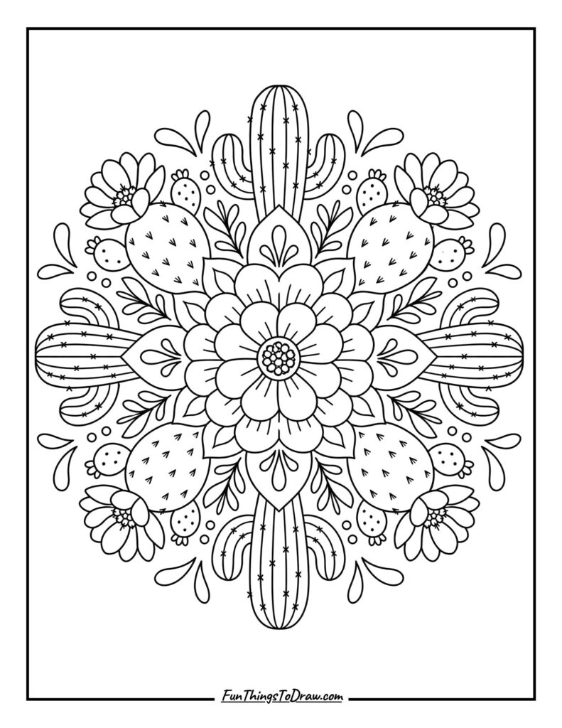 Desert Bloom Mandala