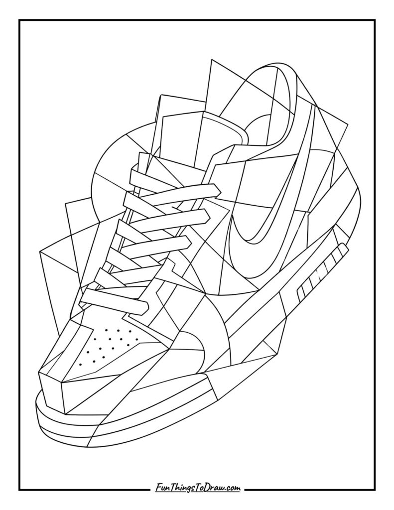 Cubist Deconstruction Sneaker