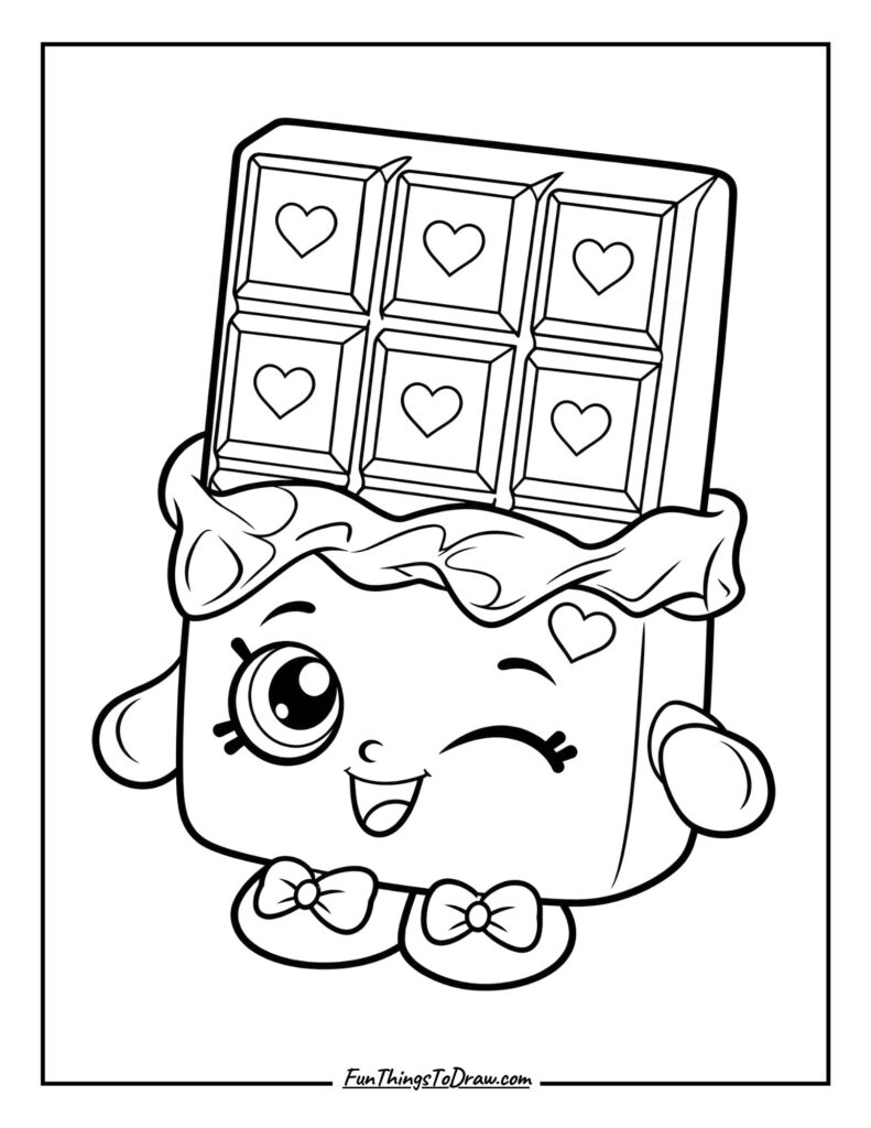 Cheeky Chocolate coloring page