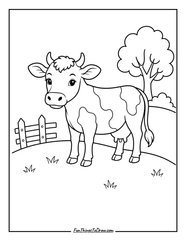Pasture Landscape Cow
