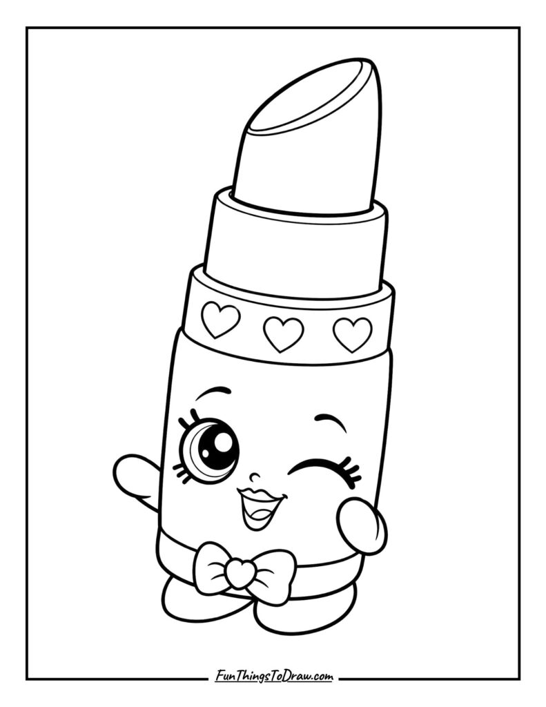 Lippy Lips coloring page