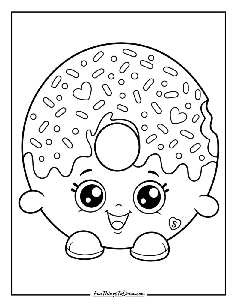 D'lish Donut Coloring Page