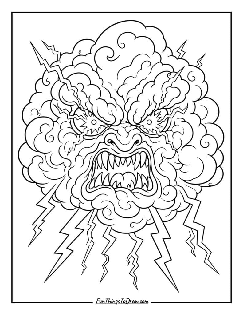 The Storm Bringer Coloring Page
