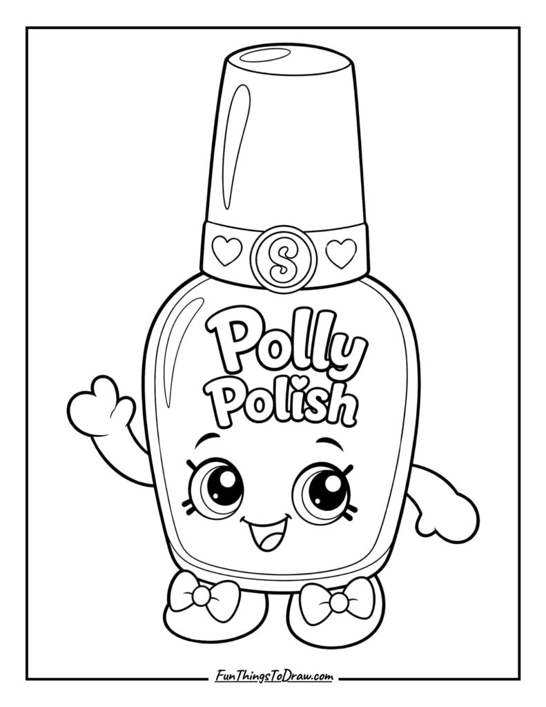 Polly Polish coloring page
