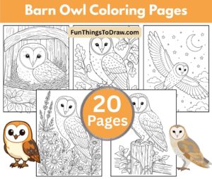 Barn Owl Coloring Pages for Adults