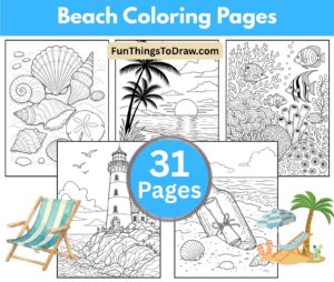 Beach Coloring Pages for Adults