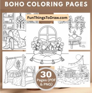 Boho Coloring Pages for Adults