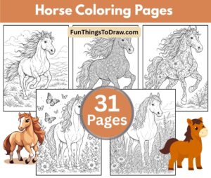 Horse Coloring Pages for Adults