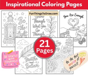 Inspirational Coloring Pages for Adults