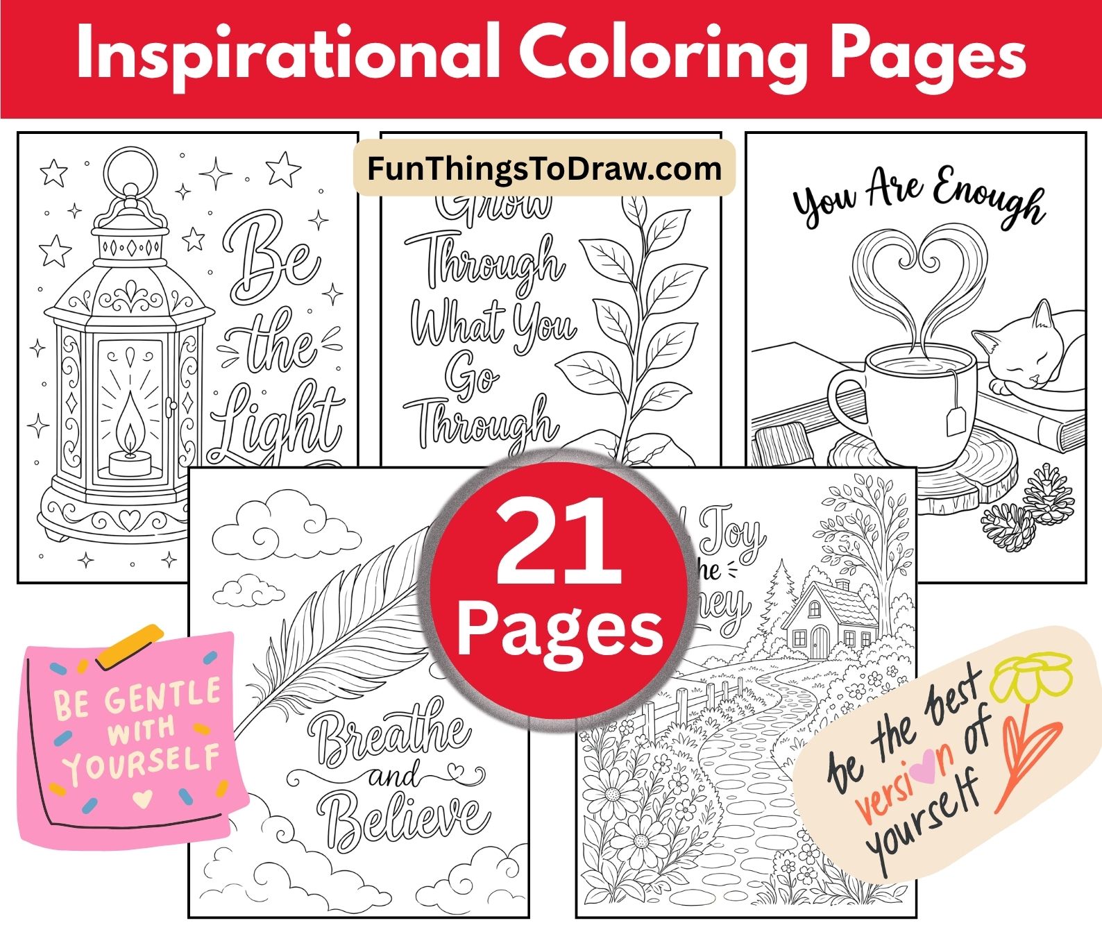 Inspirational Coloring Pages for Adults