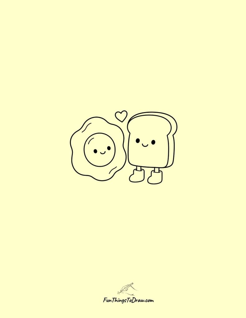 Fried Egg and Toast Friends
