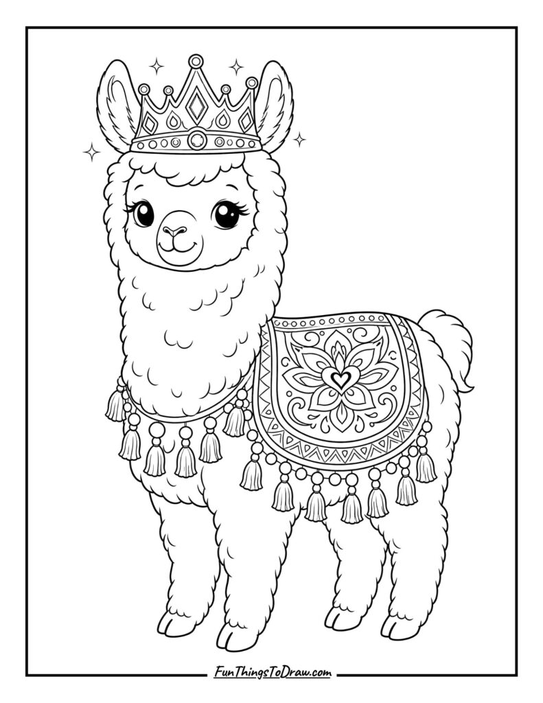 Llama with a Crown