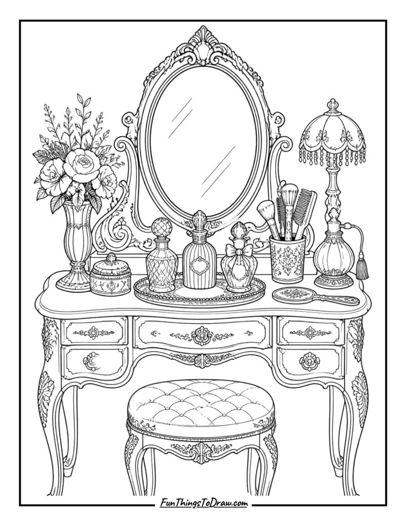 Vintage Vanity Table