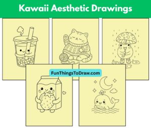 Kawaii Aesthetic Drawings (25 Cute Ideas)