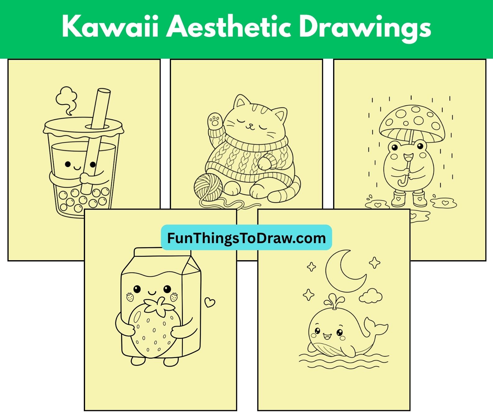 Kawaii Aesthetic Drawings (25 Cute Ideas)