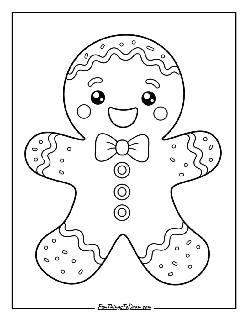 Kawaii Gingerbread Man