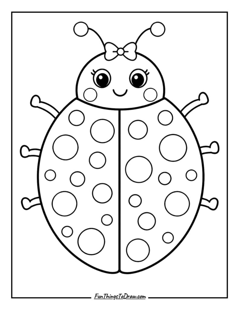 Ladybug with Polka Dots