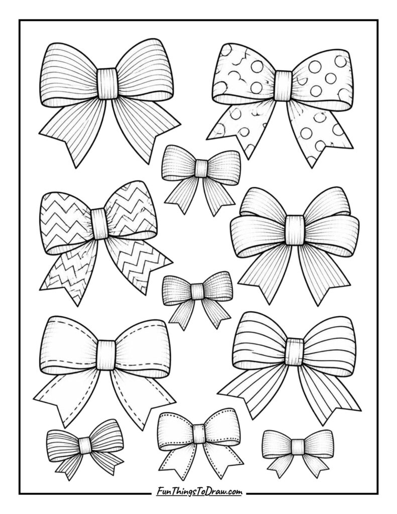 Grosgrain Ribbon Collection coloring page