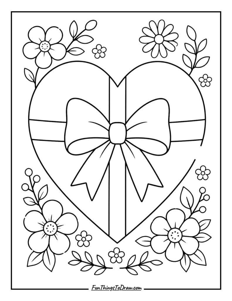 Valentine Bow Heart