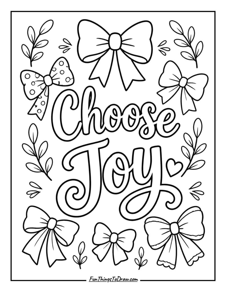 Choose Joy_ Lettering Coloring Page