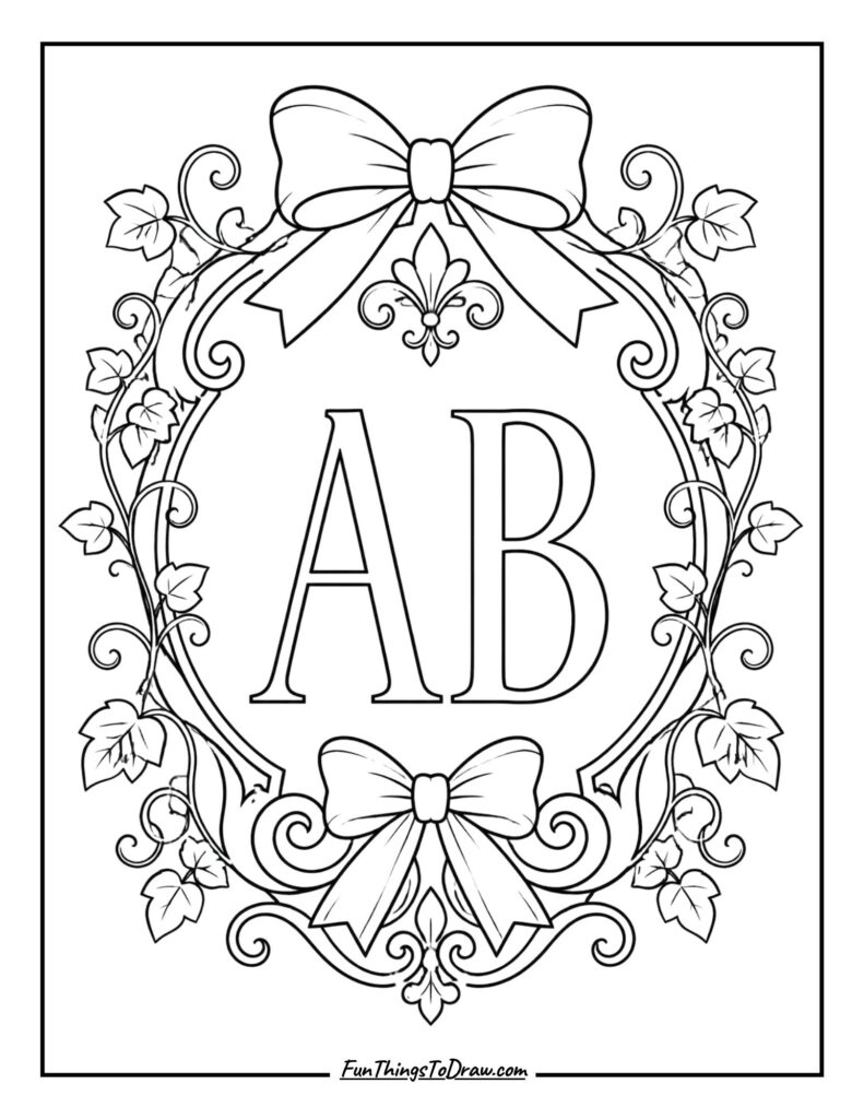 Family Name Monogram Frame