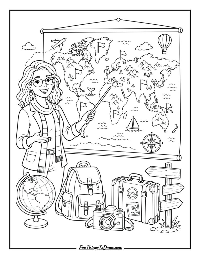 Mapmaker Teacher’s World Wall