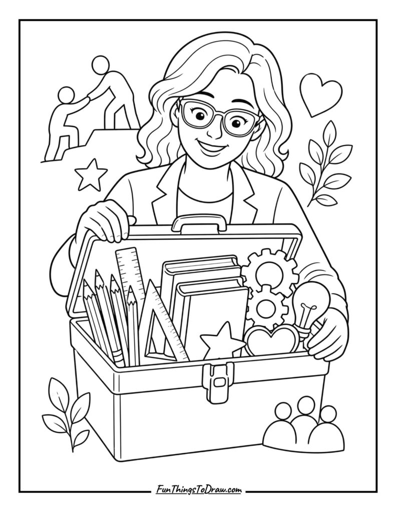 Mentor Teacher’s Toolbox coloring page