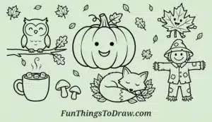 40 Autumn Drawing Ideas