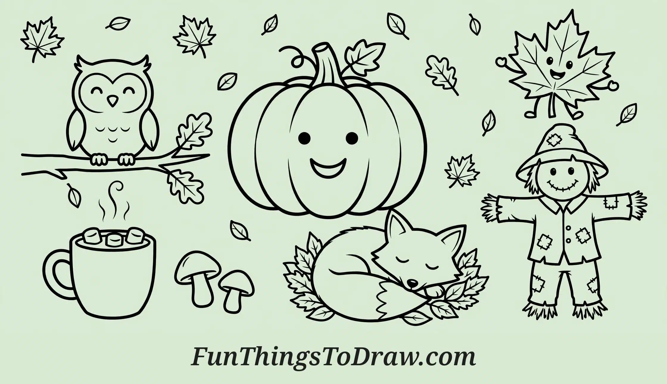 40 Autumn Drawing Ideas