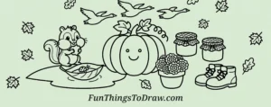 45 Fall Drawing Ideas