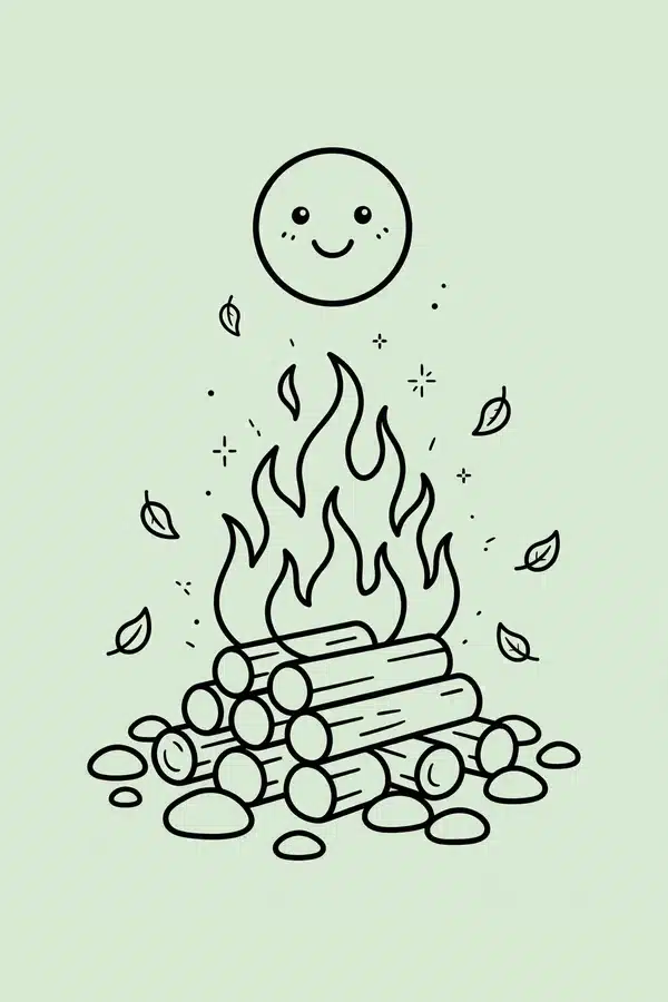 Bonfire Under the Moon
