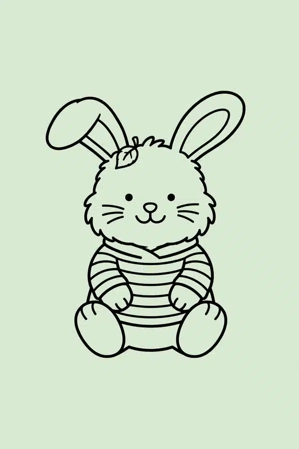 Bunny in Cozy Sweater