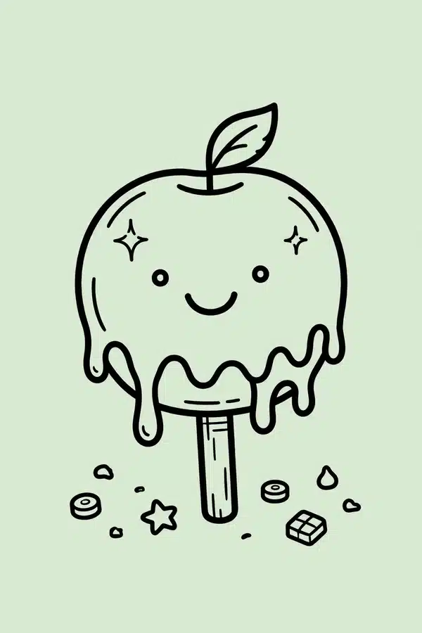 Caramel Apple on a Stick
