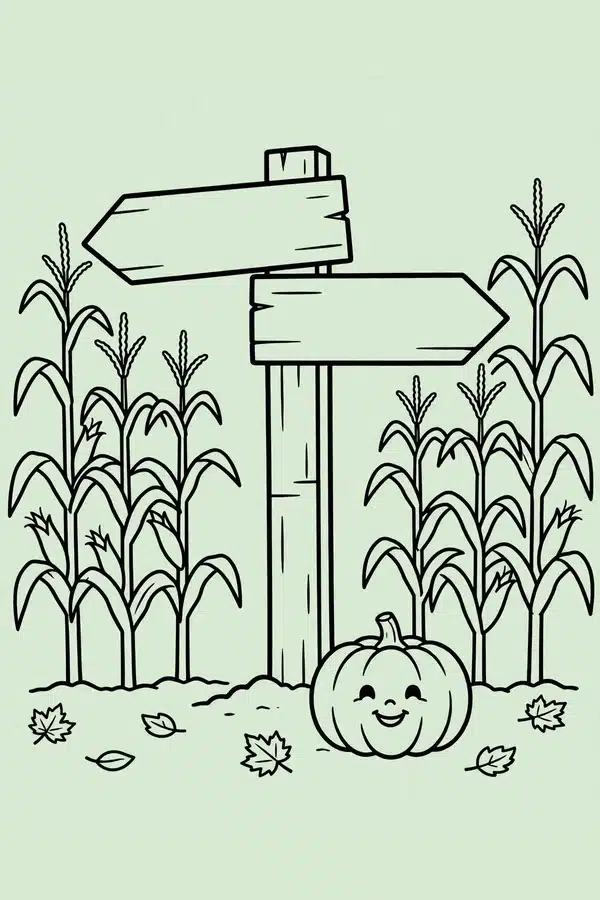 Corn Maze Signpost