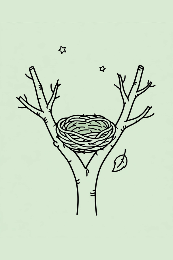 Empty Nest in Bare Branches
